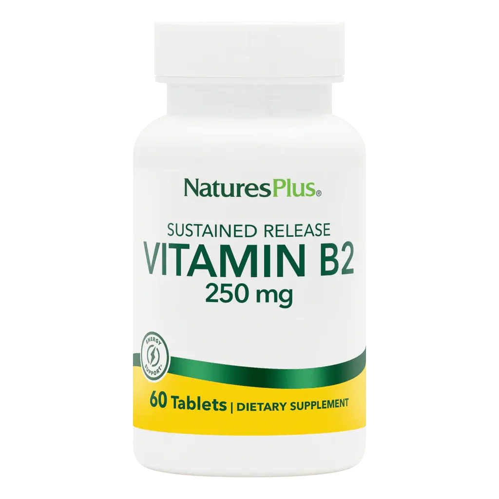 Natures Plus Sustained Release Vitamin B2 250Mg Capsules